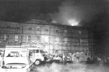 Great Packington.  Fire at the Hall