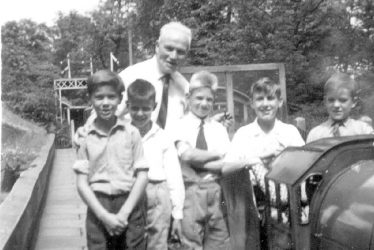 Gaydon.  School pupils on a school outing
