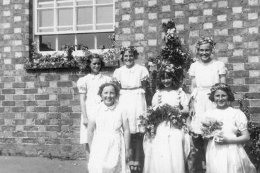Gaydon.  School pupils possibly on May Day