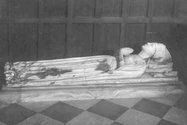 Grendon.  Church, effigy