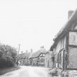Hampton Lucy.  Timbered and thatched cottages