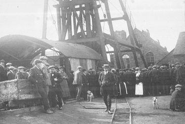 Exhall, nr Coventry.  Colliery fire damage