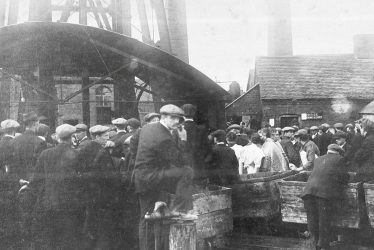 Exhall, nr Coventry.  Colliery fire damage