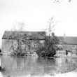 Hampton Lucy.  Charlecote Mill in flood