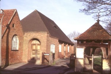 Beaudesert.  Parish room, church hall and lychgate