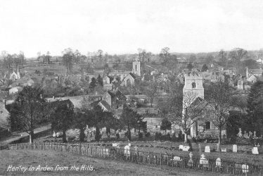 Henley in Arden.  View from The Mount