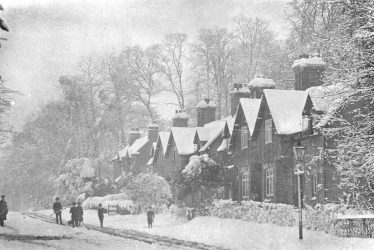 Henley in Arden.  Under snow