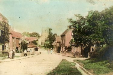 Henley in Arden.  Looking from Beaudesert