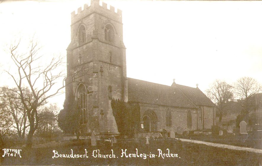 St Nicholas' Church, Beaudesert.  1920s |  IMAGE LOCATION: (Warwickshire County Record Office)