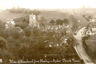 Beaudesert.  View from Henley church tower