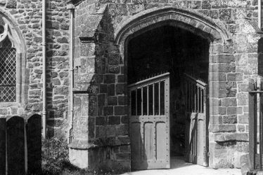 Ilmington.  Entrance to St Mary's Church