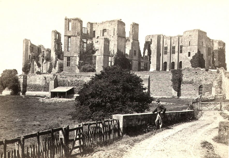 Part of Kenilworth Castle ruins.  1880s |  IMAGE LOCATION: (Warwickshire County Record Office)