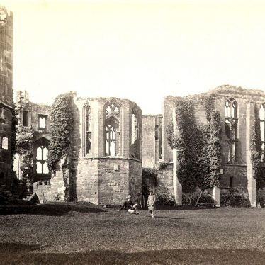 Part of Kenilworth Castle ruins.  1880s |  IMAGE LOCATION: (Warwickshire County Record Office)