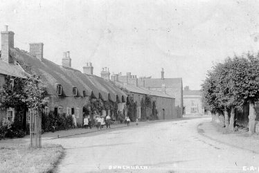 Dunchurch.  Thatched cottages