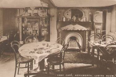 Kenilworth.  Lustre Room in The Cosy Cafe
