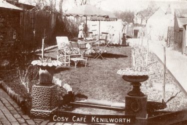 Kenilworth.  Cosy Cafe garden