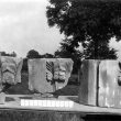 Kenilworth.  St Mary's Abbey, carved masonry