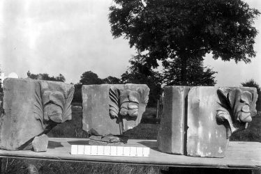 Kenilworth.  St Mary's Abbey, carved masonry