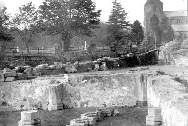 Kenilworth.  St Mary's Abbey foundations