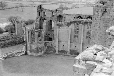 Kenilworth.  Castle ruins from the gatehouse