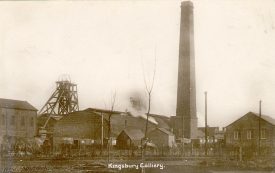 Kingsbury colliery buildings and chimney.  1910s |  IMAGE LOCATION: (Warwickshire County Record Office)