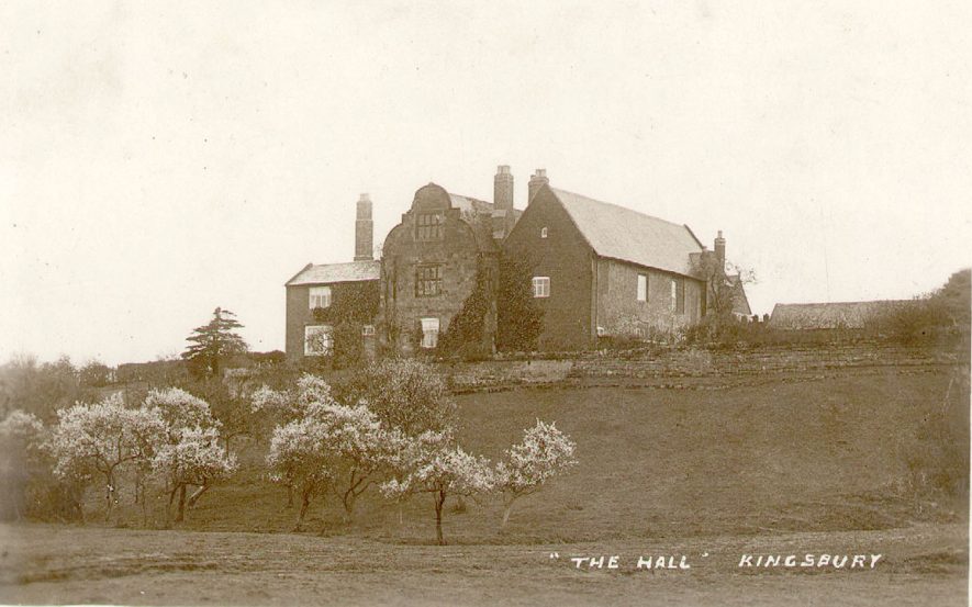The Hall, Kingsbury.  1910s |  IMAGE LOCATION: (Warwickshire County Record Office)