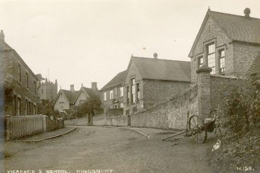 Kingsbury.  Vicarage and school