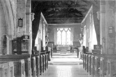 Leamington Hastings.  Church interior