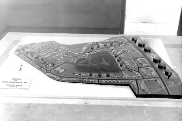 Lillington.  Model of proposed housing estate