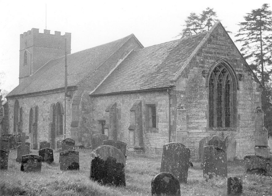 Moreton Morrell parish church.  1897 |  IMAGE LOCATION: (Warwickshire County Record Office)