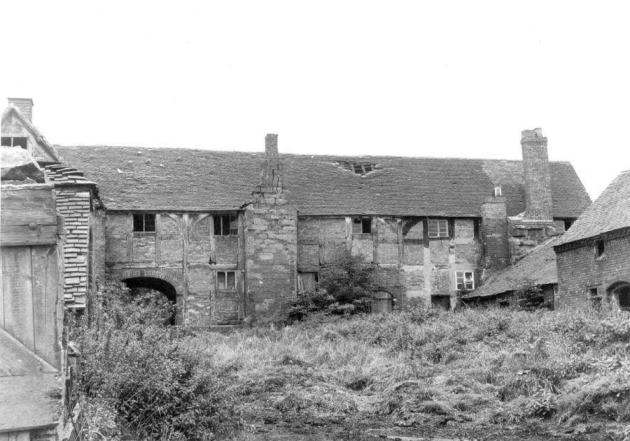 Rear of the stables at Middleton Hall, Middleton.  1969 |  IMAGE LOCATION: (Warwickshire County Record Office)