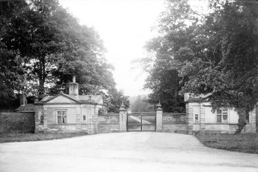 Merevale.  Lodges and gates to Merevale Hall