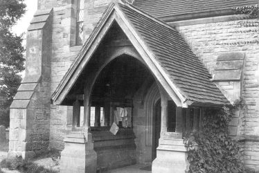 Milverton.  St James church porch