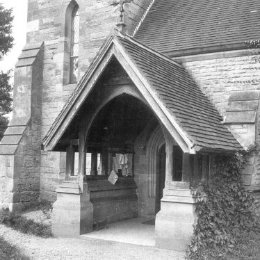 Milverton.  St James church porch