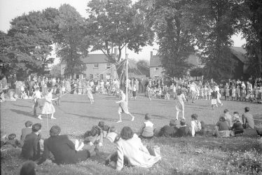 Long Itchington.  Maypole dancing