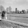 Long Itchington.  Holy Trinity church and River Itchen