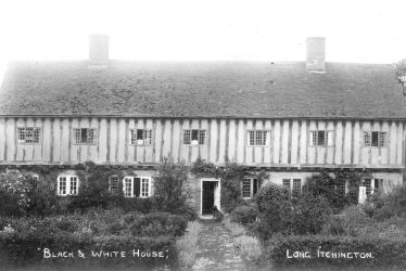 Long Itchington.  Black and White House