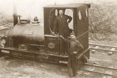 Long Itchington.  Steam engine at the cement works
