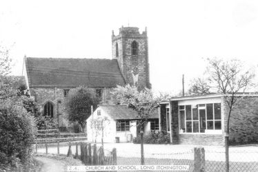 Long Itchington.  School and church