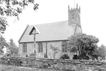 Maxstoke.  Church and outdoor crucifix