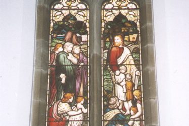 Lillington.  Stained Glass in St Mary Magdalene Church