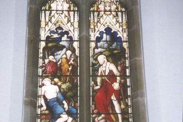 Lillington.  Stained Glass in St Mary Magdalene Church