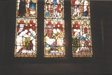 Lillington.  Stained Glass in St Mary Magdalene Church