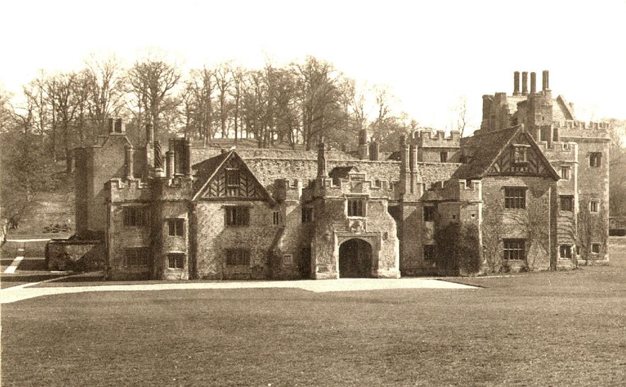 Compton Wynyates house and grounds from the north.  1930s |  IMAGE LOCATION: (Warwickshire County Record Office)