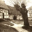 Welford on Avon.  Thatched and timbered cottages