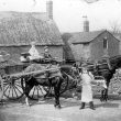 Cherington.  Baker Boys with horses and carts