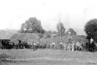 Cherington.  Hay Making Party