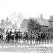 Cherington.  Parade of The Warwickshire Yeomanry