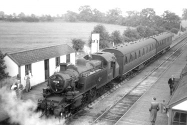 Napton on the Hill.  Train at Station