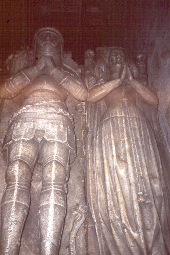 Tomb of Earl Ferrers and Elizabeth Belknap in The Church of Our Lady, Merevale.  1980s |  IMAGE LOCATION: (Warwickshire County Record Office)